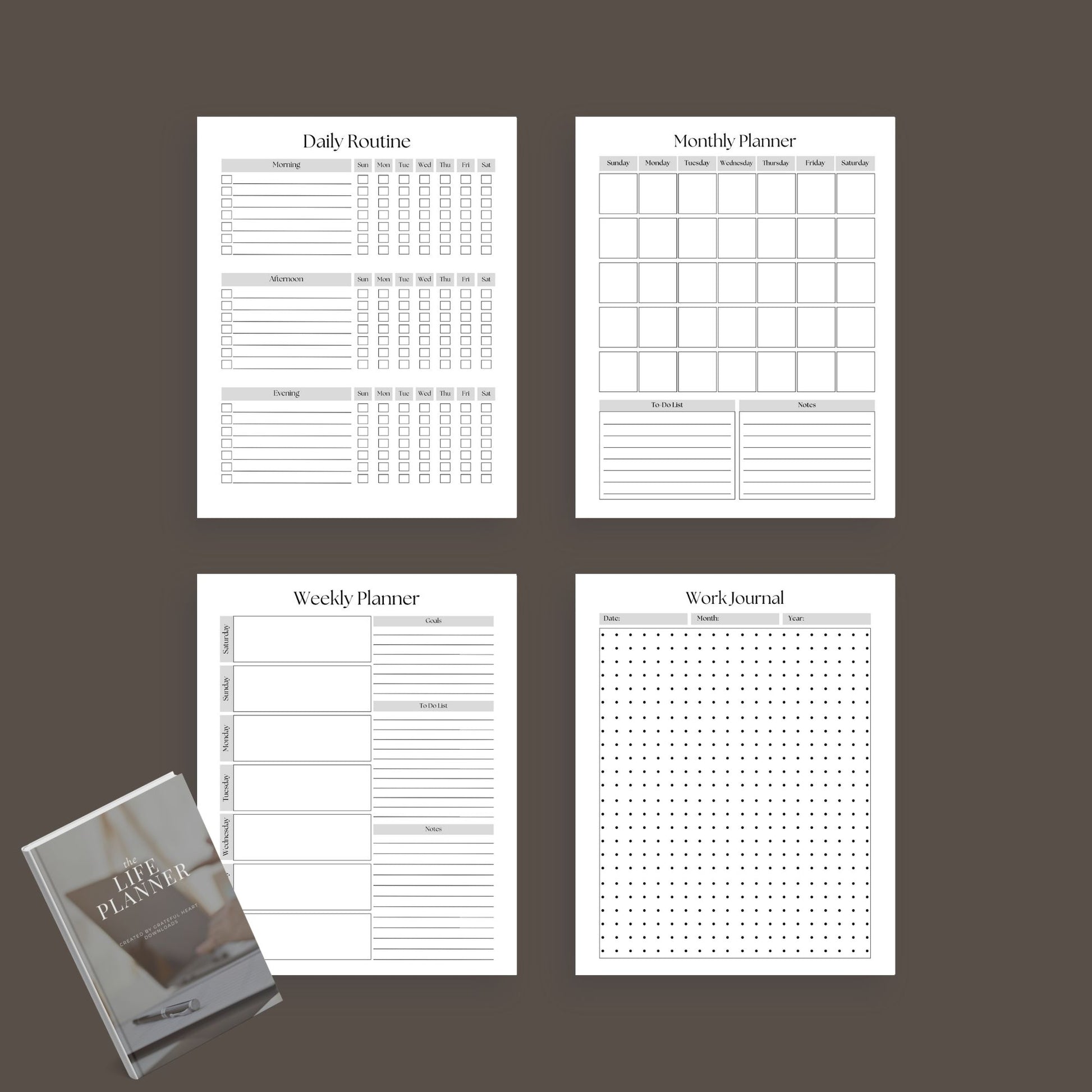 The Life Planner – Ultimate Digital Organizer for Goals, Budget, Health & Productivity | Printable PDF