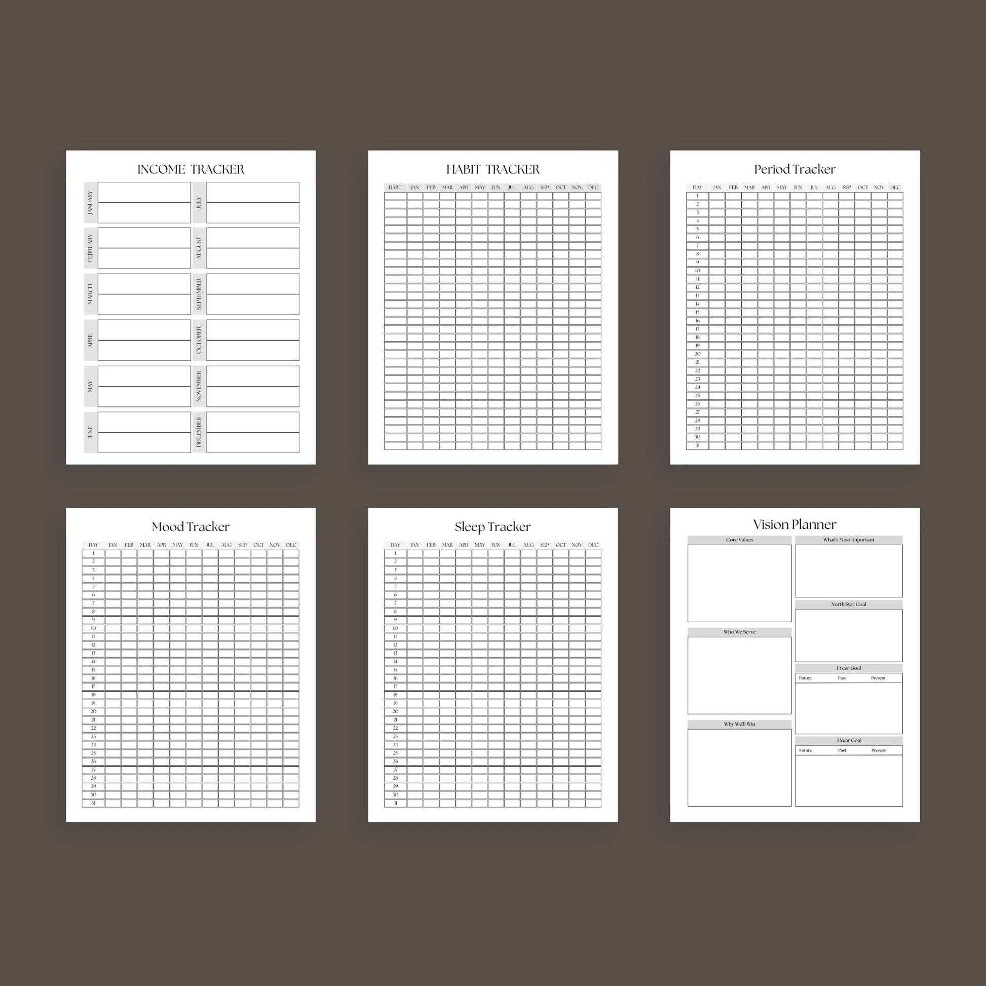 The Life Planner – Ultimate Digital Organizer for Goals, Budget, Health & Productivity | Printable PDF
