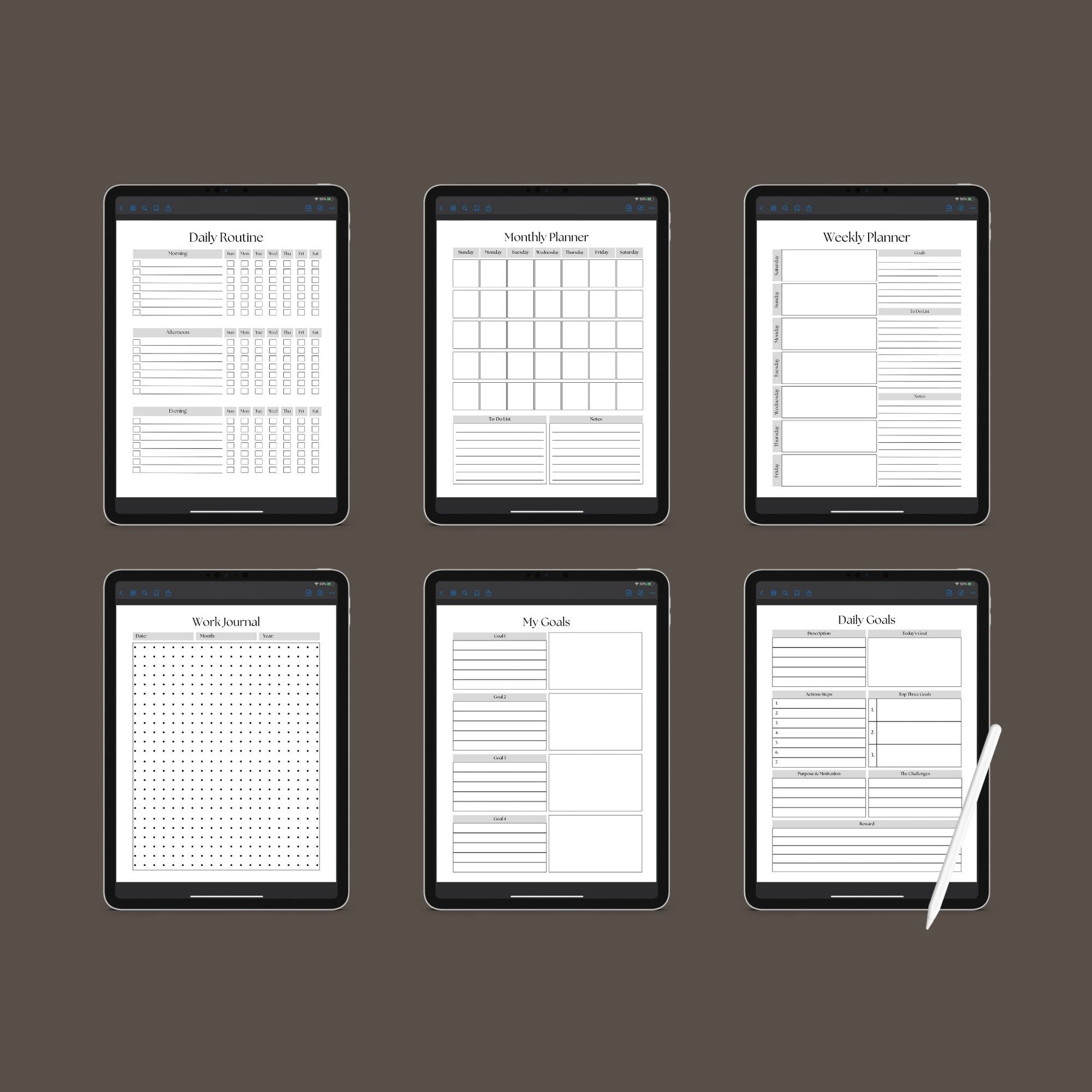 The Life Planner – Ultimate Digital Organizer for Goals, Budget, Health & Productivity | Printable PDF