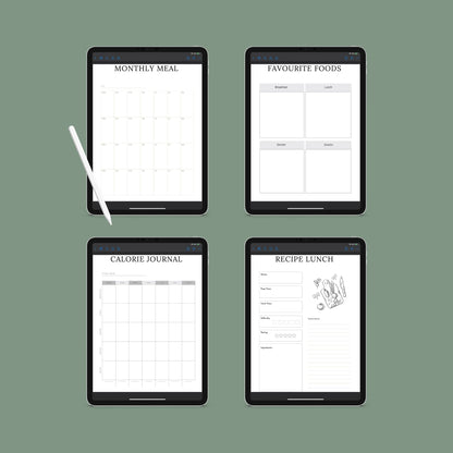 The Meal Planner – Digital Weekly & Monthly Meal Planning, Grocery List & Recipe Organizer | Printable PDF