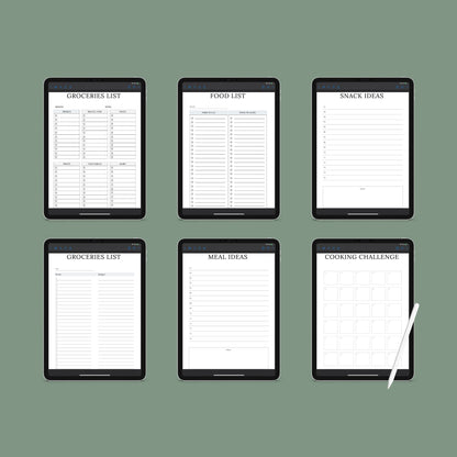 The Meal Planner – Digital Weekly & Monthly Meal Planning, Grocery List & Recipe Organizer | Printable PDF