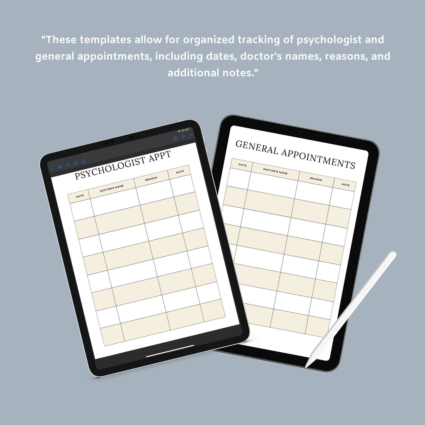 The Medical Planner – Track Appointments, Medications & Health Records | Printable PDF