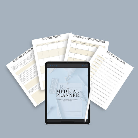 The Medical Planner – Track Appointments, Medications & Health Records | Printable PDF