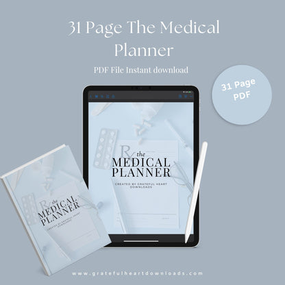 The Medical Planner – Track Appointments, Medications & Health Records | Printable PDF