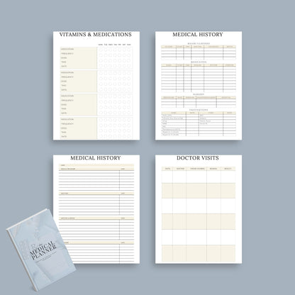 The Medical Planner – Track Appointments, Medications & Health Records | Printable PDF