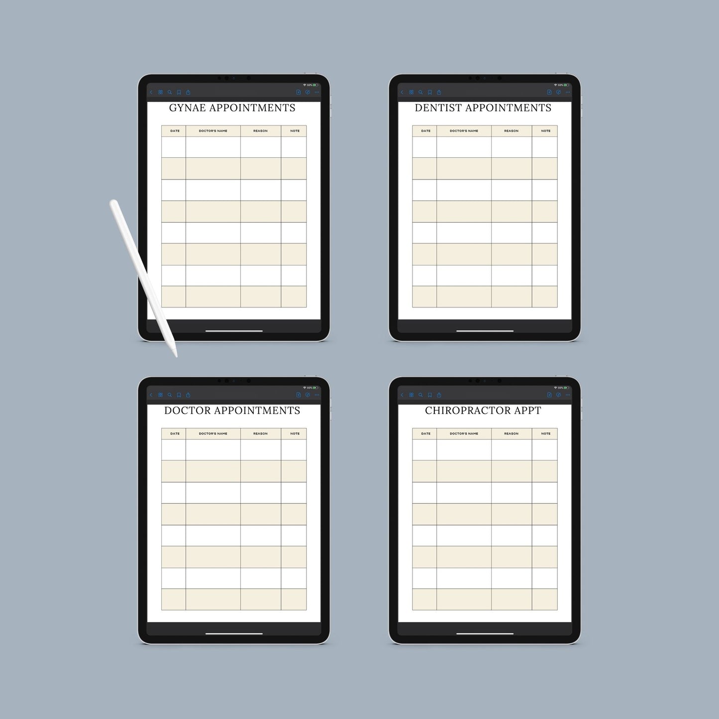 The Medical Planner – Track Appointments, Medications & Health Records | Printable PDF