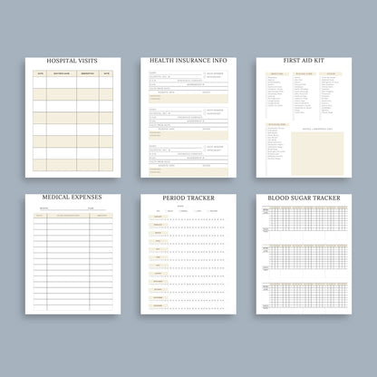 The Medical Planner – Track Appointments, Medications & Health Records | Printable PDF
