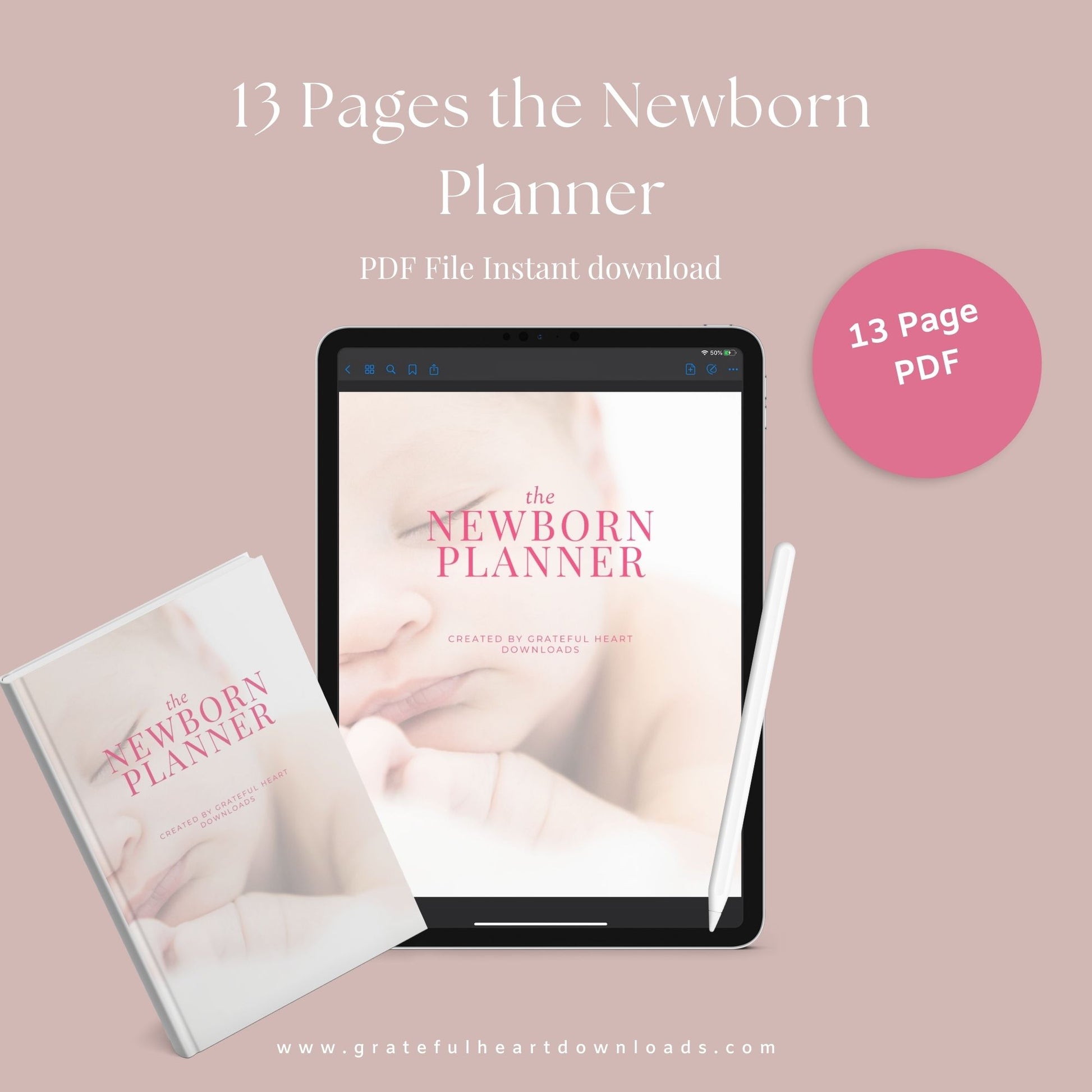 The Newborn Planner – Baby Feeding, Sleep & Health Tracker | Printable PDF