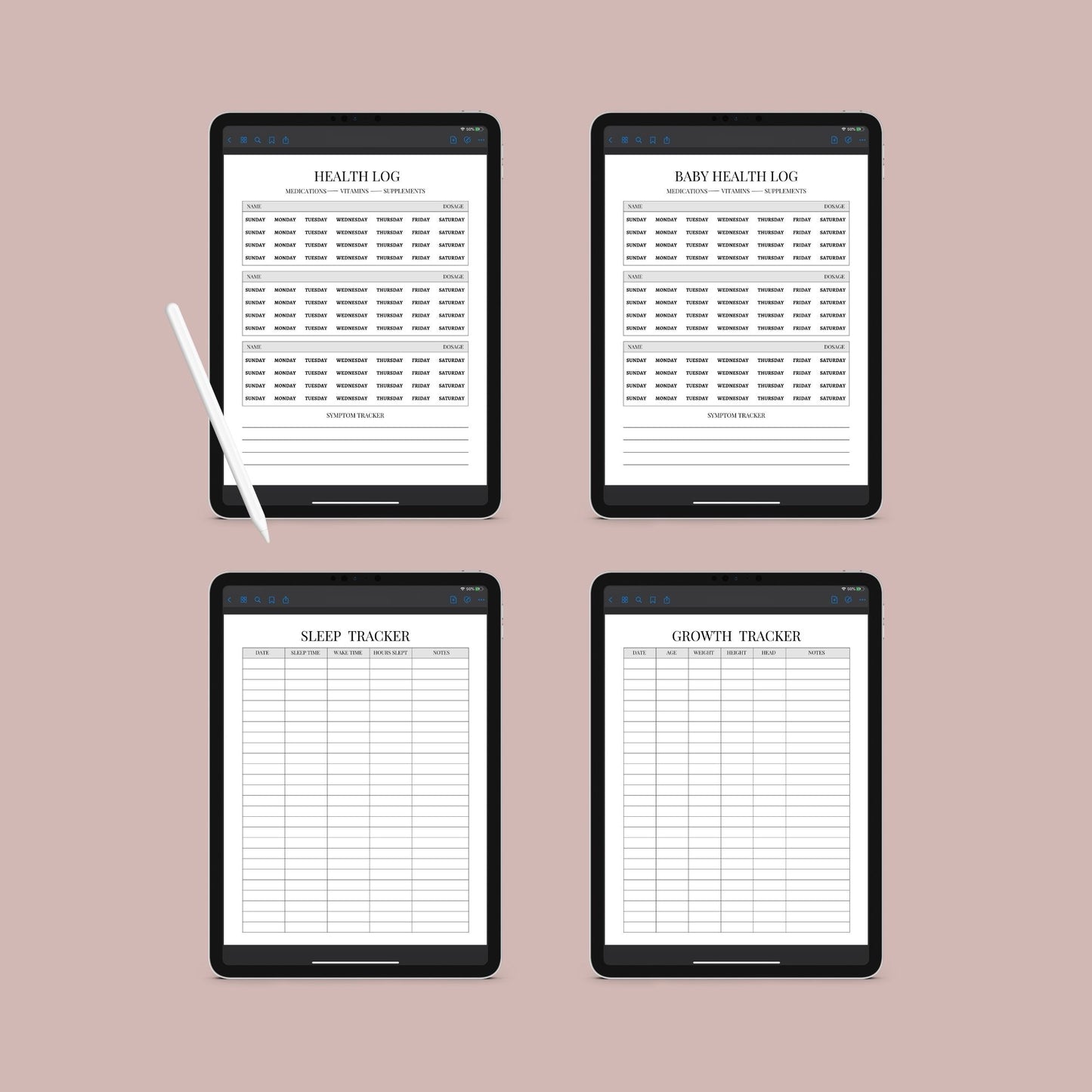 The Newborn Planner – Baby Feeding, Sleep & Health Tracker | Printable PDF
