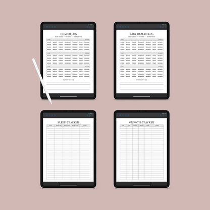The Newborn Planner – Baby Feeding, Sleep & Health Tracker | Printable PDF