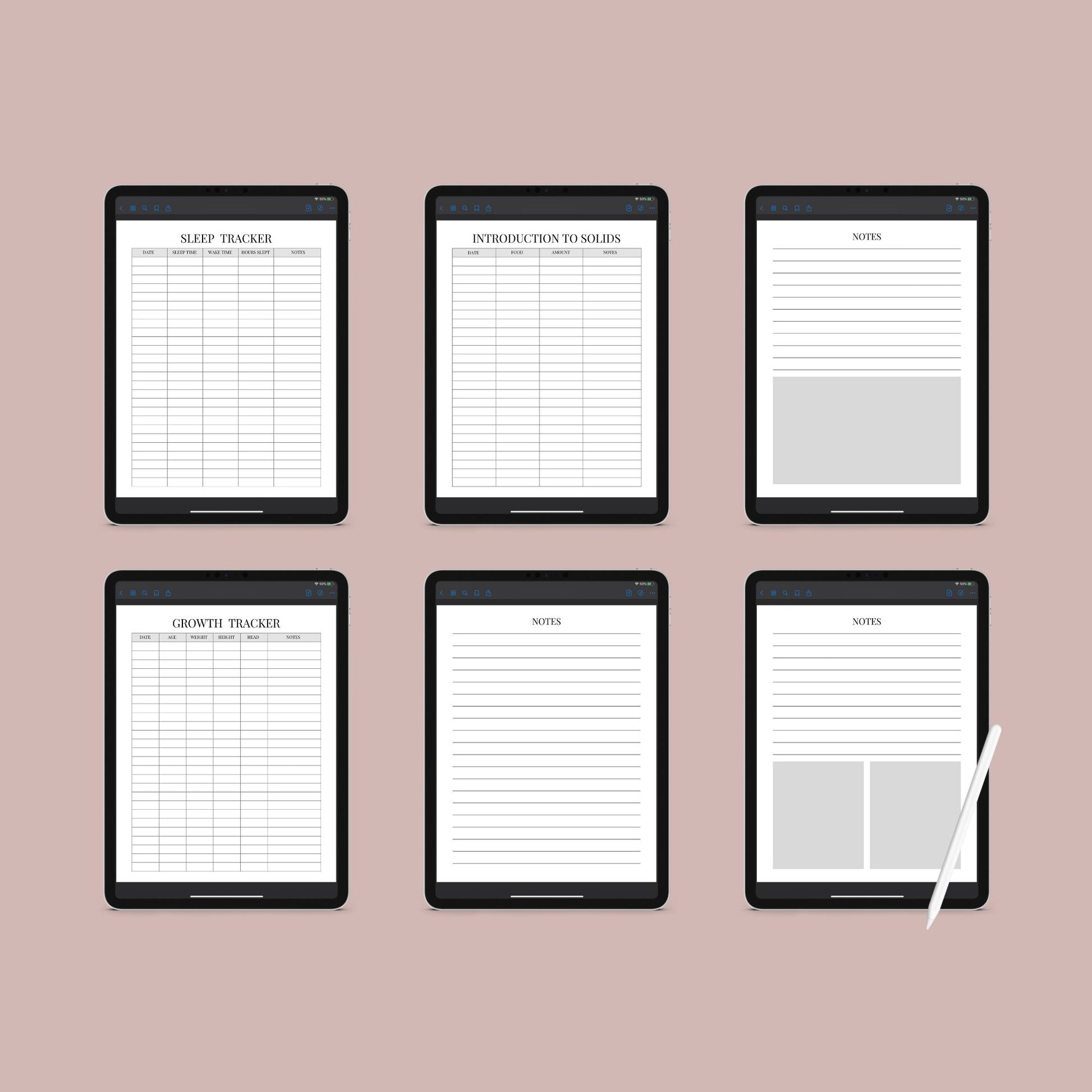 The Newborn Planner – Baby Feeding, Sleep & Health Tracker | Printable PDF