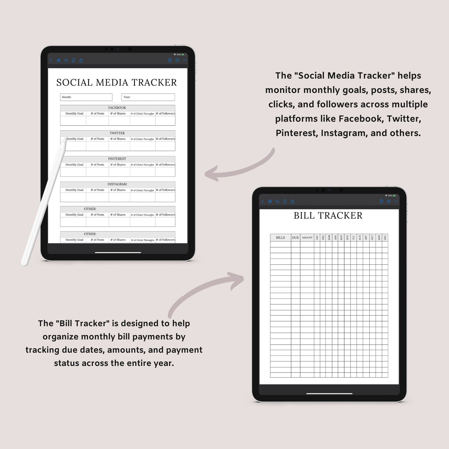 The Online Shop Planner – Business, Inventory & Marketing Tracker for E-Commerce Success | Printable PDF