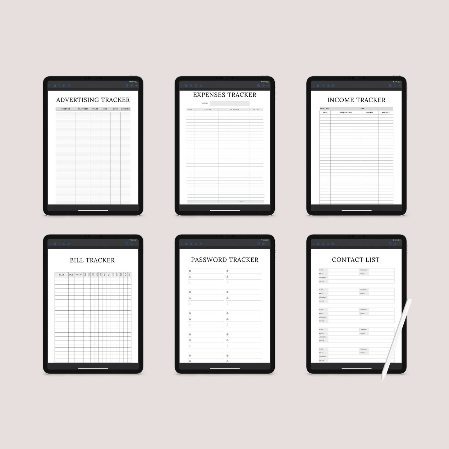 The Online Shop Planner – Business, Inventory & Marketing Tracker for E-Commerce Success | Printable PDF