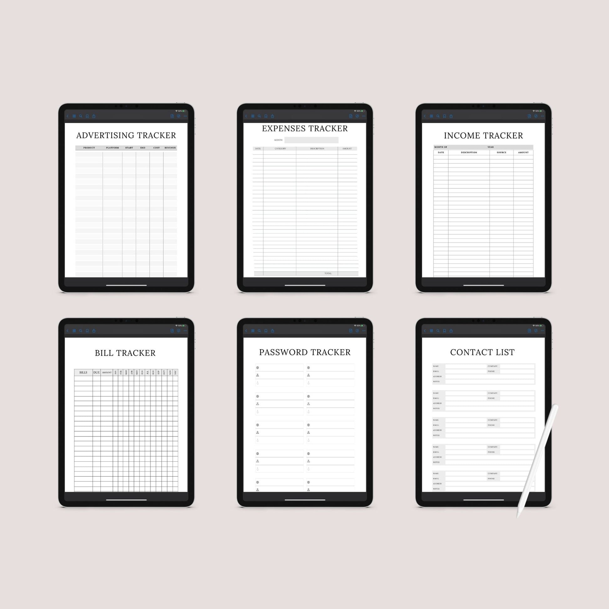 The Online Shop Planner – Business, Inventory & Marketing Tracker for E-Commerce Success | Printable PDF