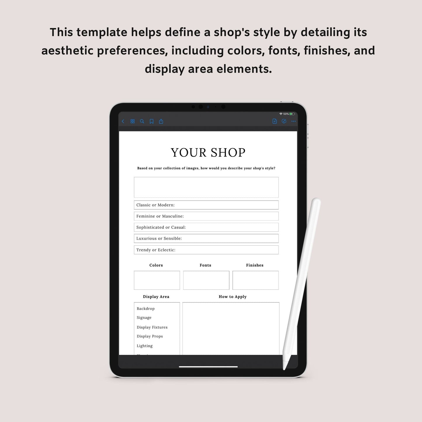 The Online Shop Planner – Business, Inventory & Marketing Tracker for E-Commerce Success | Printable PDF