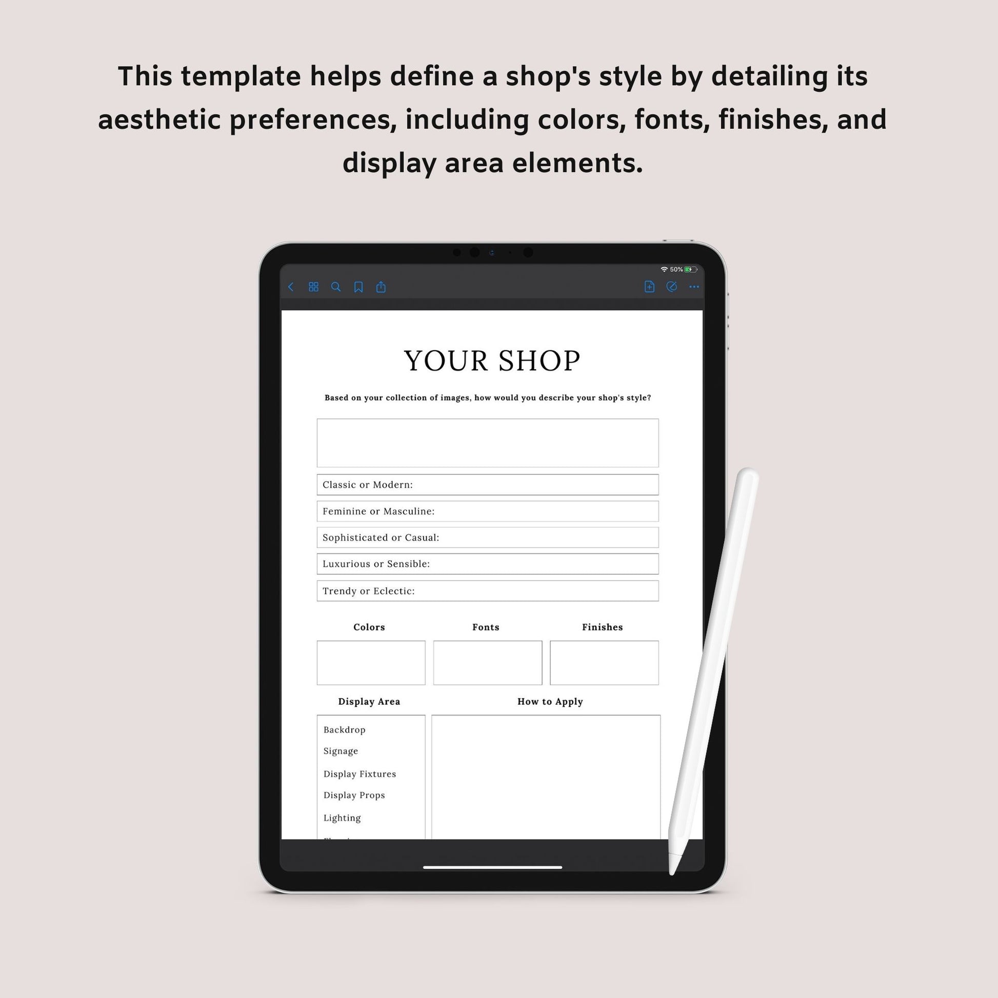 The Online Shop Planner – Business, Inventory & Marketing Tracker for E-Commerce Success | Printable PDF