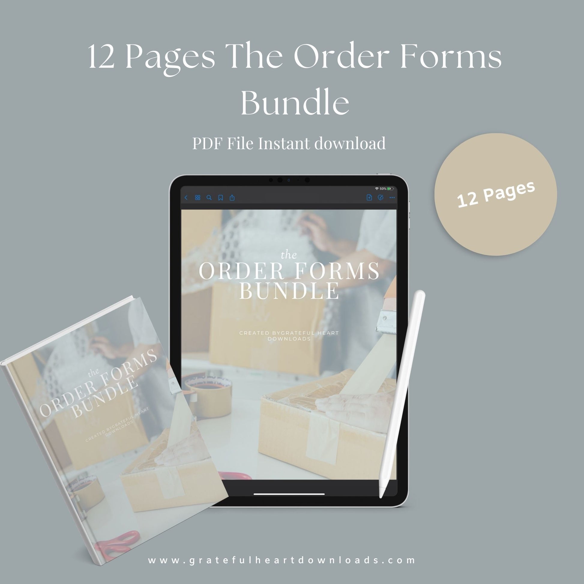 The Order Forms Bundle – Printable Custom Order Tracking Forms for Small Businesses & Handmade Shops | Digital Download