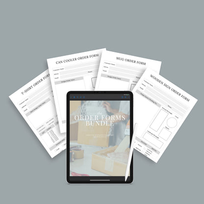 The Order Forms Bundle – Printable Custom Order Tracking Forms for Small Businesses & Handmade Shops | Digital Download