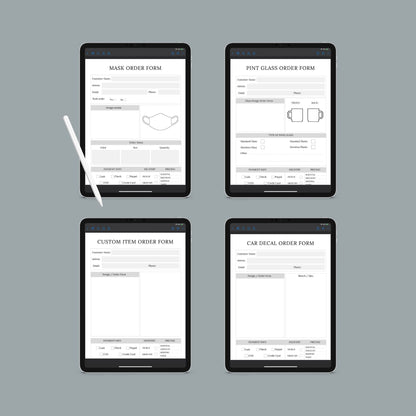 The Order Forms Bundle – Printable Custom Order Tracking Forms for Small Businesses & Handmade Shops | Digital Download