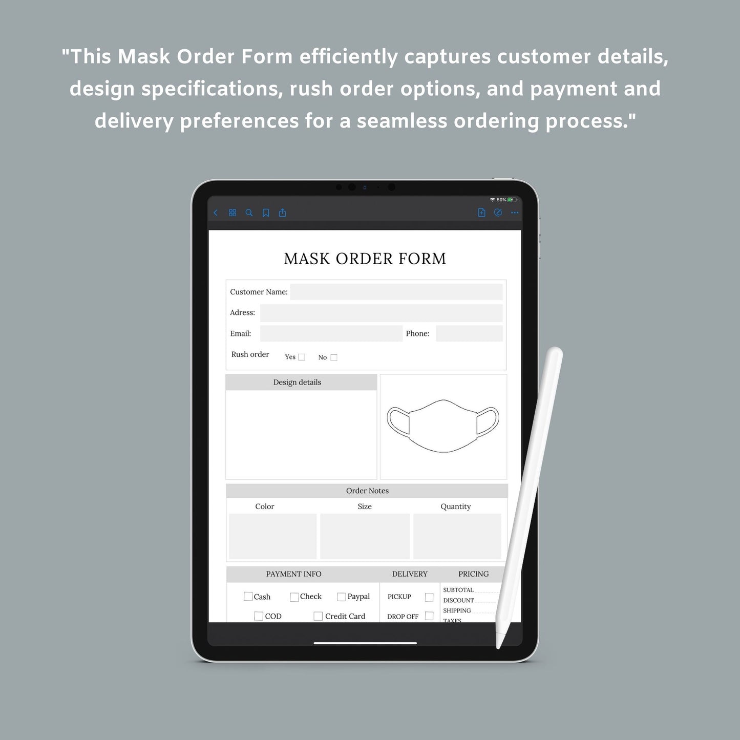 The Order Forms Bundle – Printable Custom Order Tracking Forms for Small Businesses & Handmade Shops | Digital Download