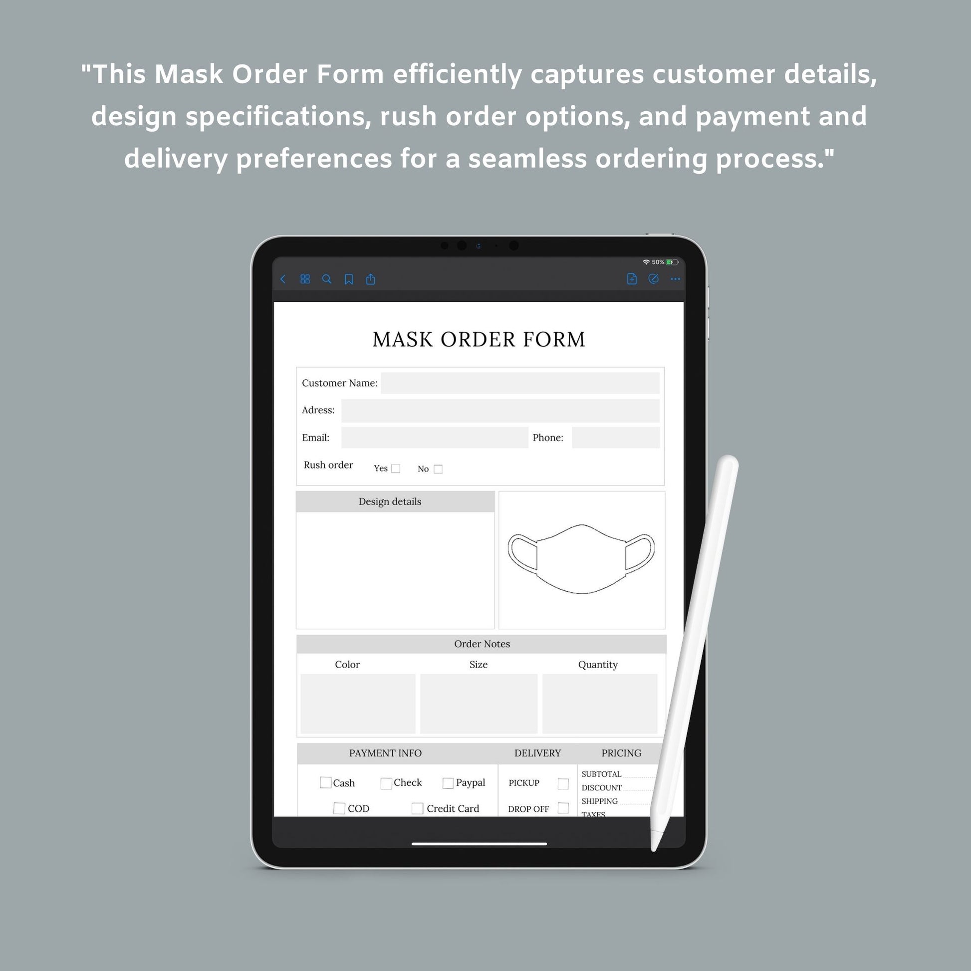 The Order Forms Bundle – Printable Custom Order Tracking Forms for Small Businesses & Handmade Shops | Digital Download
