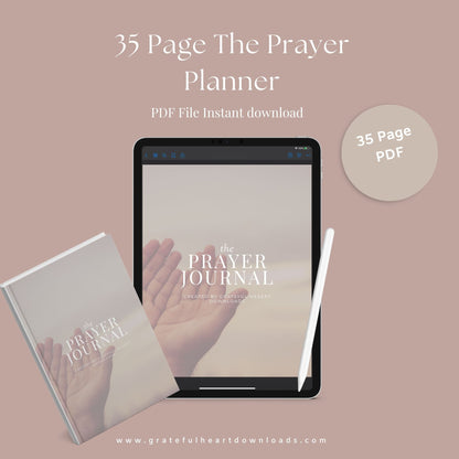 The Prayer Journal – Guided Faith-Based Reflection & Gratitude Planner | Printable PDF