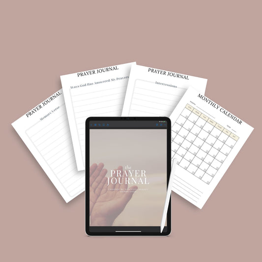 The Prayer Journal – Guided Faith-Based Reflection & Gratitude Planner | Printable PDF