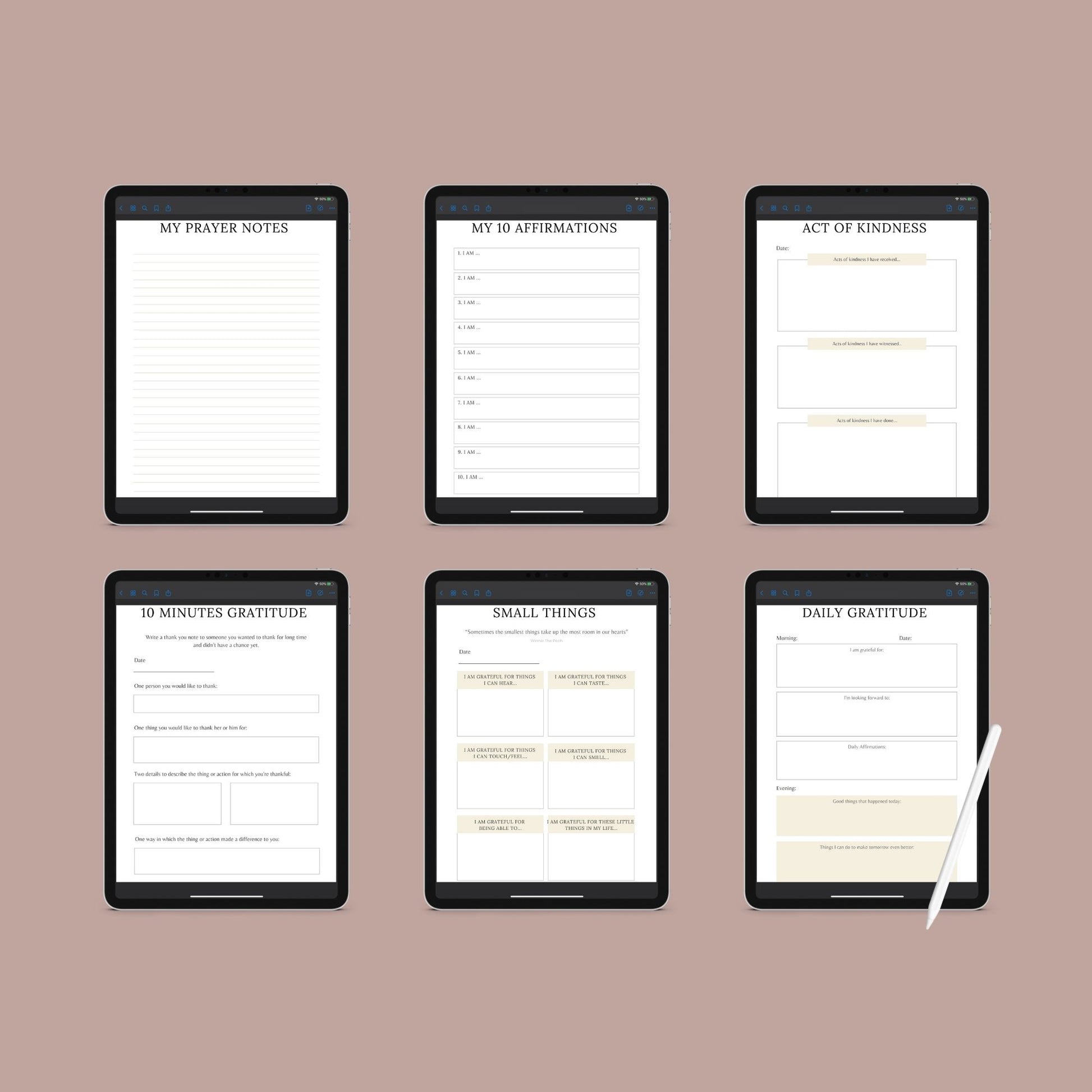 The Prayer Journal – Guided Faith-Based Reflection & Gratitude Planner | Printable PDF