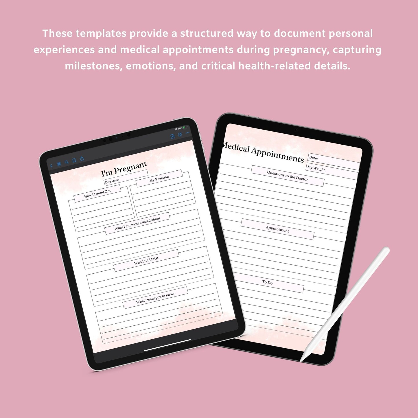 The Pregnancy Journal – Track Your Journey, Baby’s Growth & Special Moments | Printable PDF