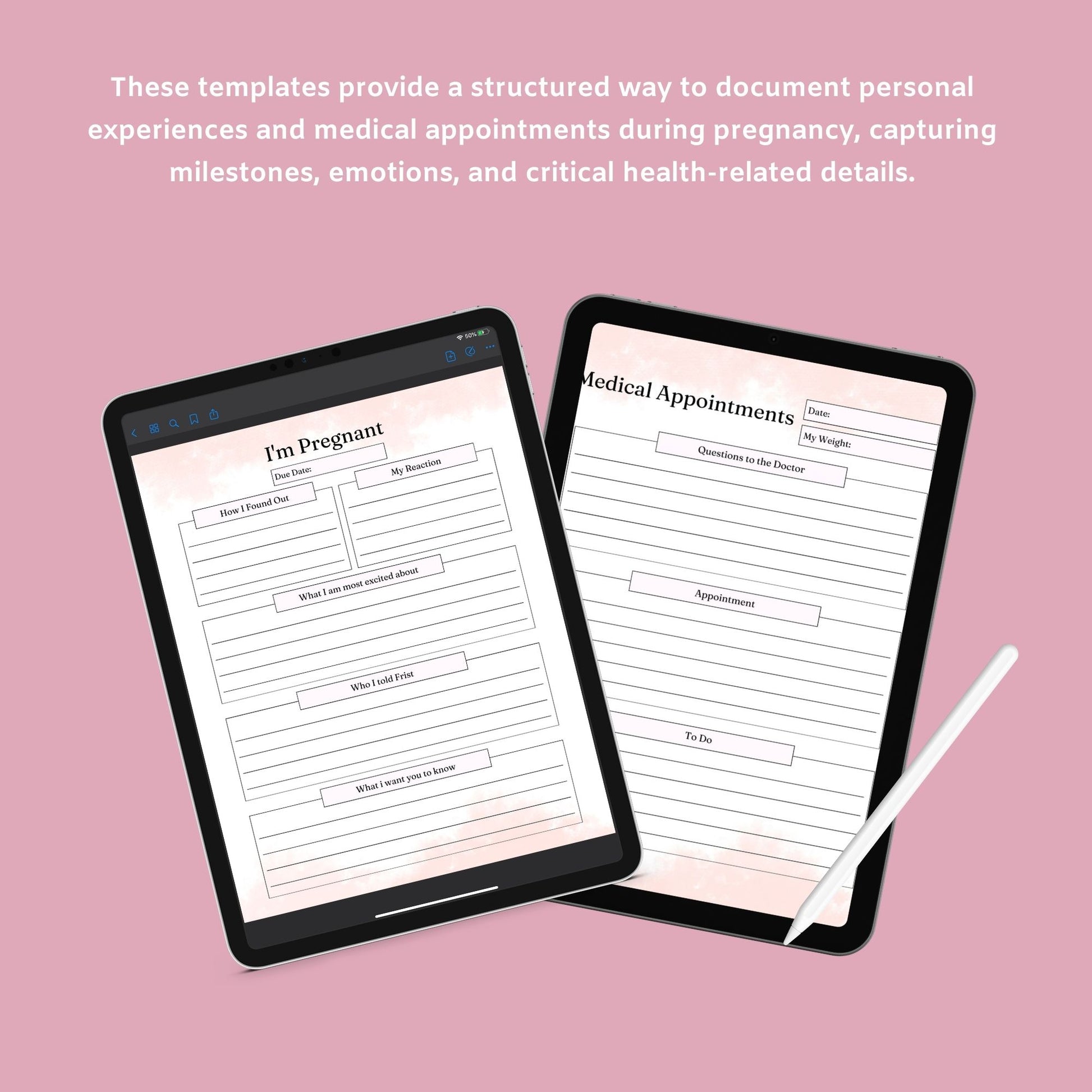 The Pregnancy Journal – Track Your Journey, Baby’s Growth & Special Moments | Printable PDF