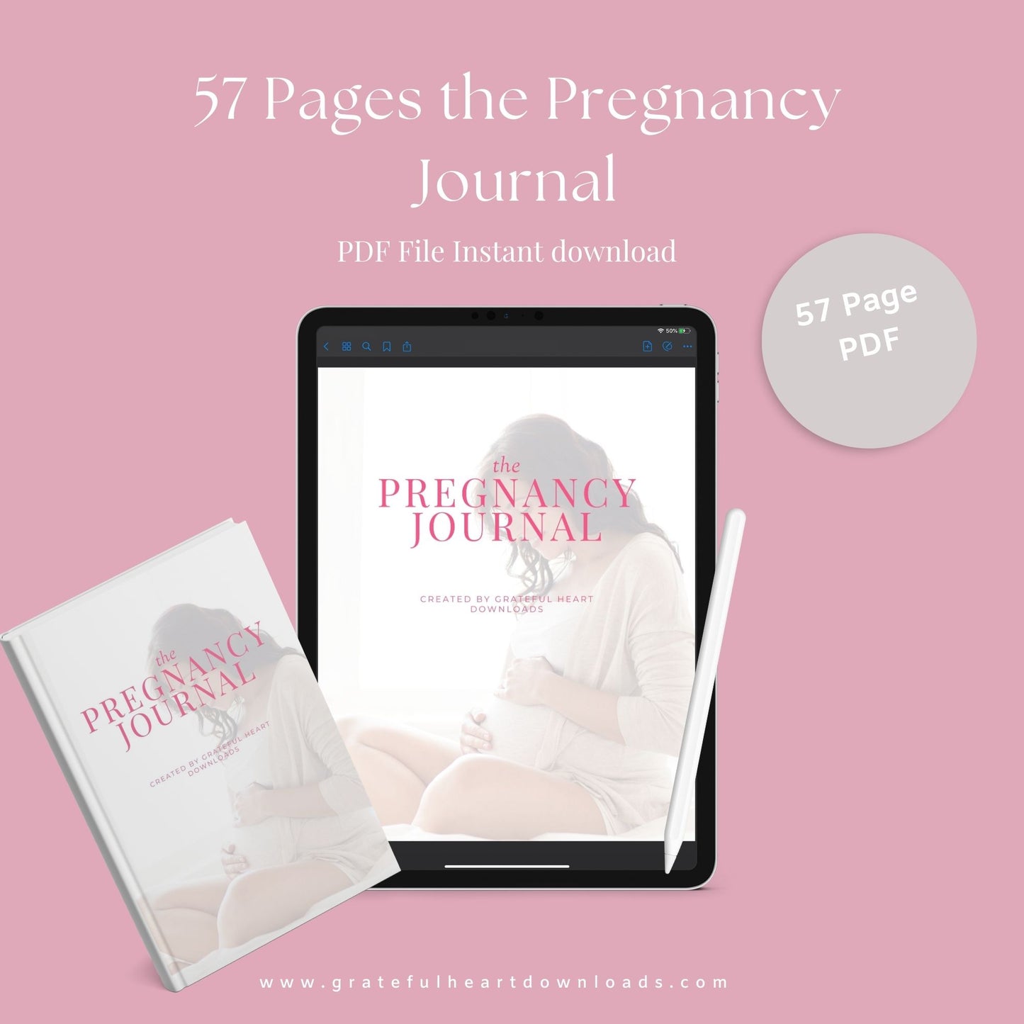 The Pregnancy Journal – Track Your Journey, Baby’s Growth & Special Moments | Printable PDF