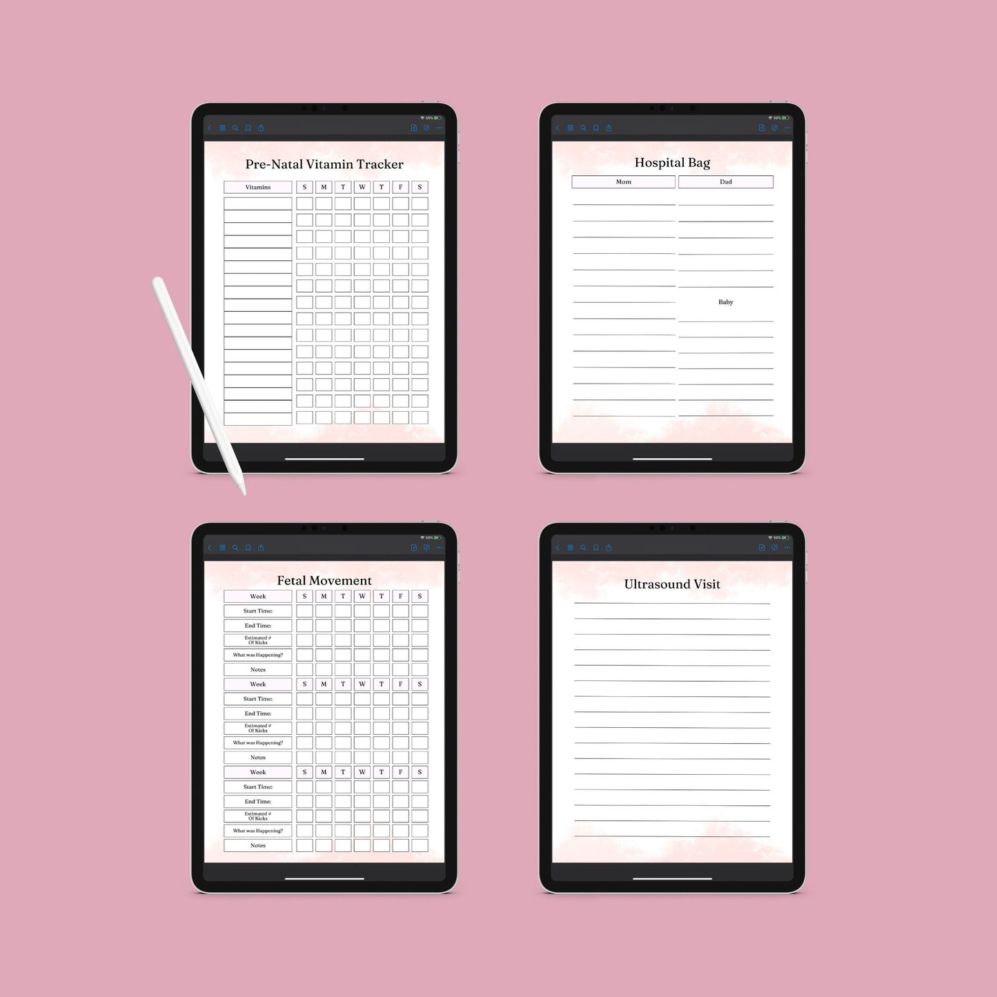 The Pregnancy Journal – Track Your Journey, Baby’s Growth & Special Moments | Printable PDF