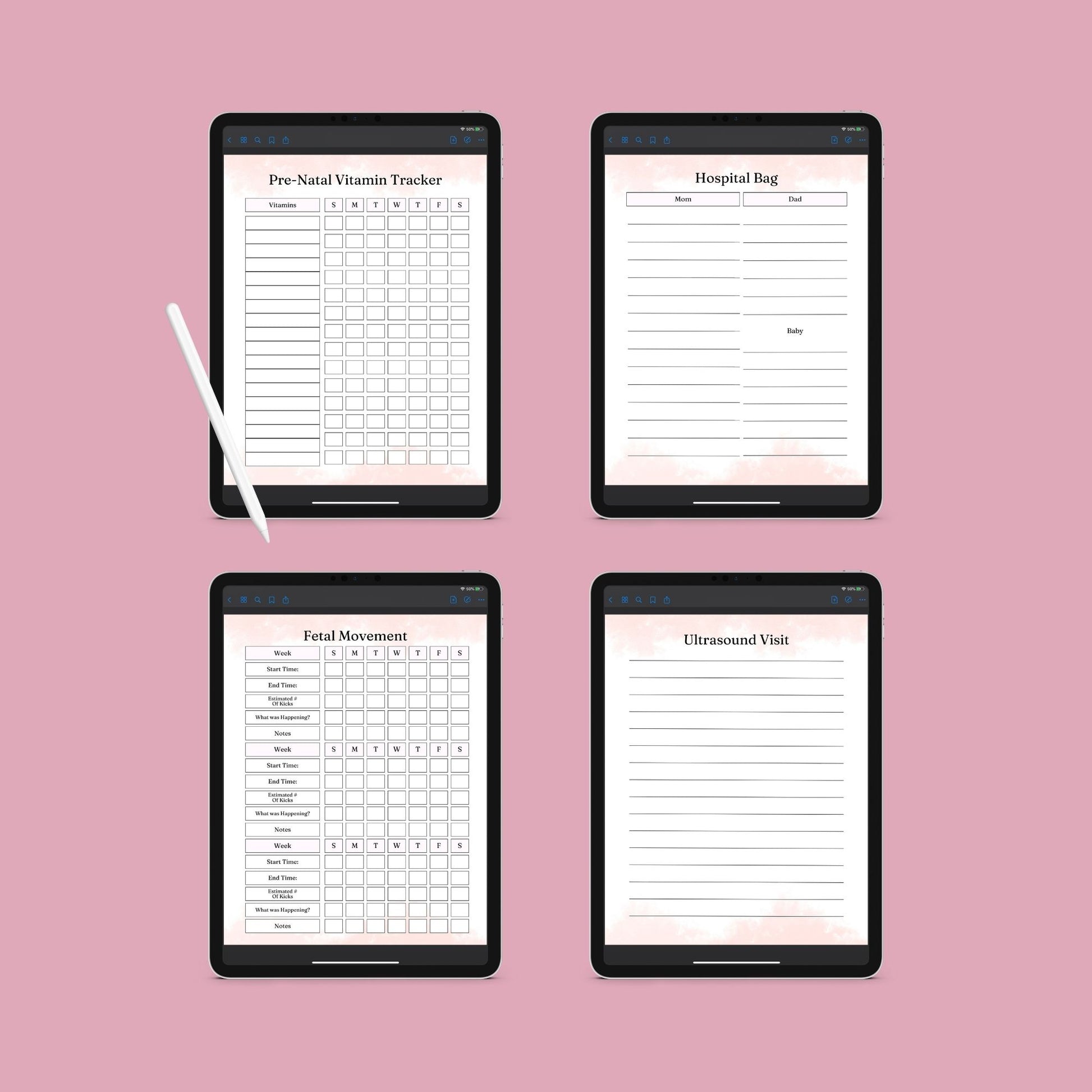 The Pregnancy Journal – Track Your Journey, Baby’s Growth & Special Moments | Printable PDF
