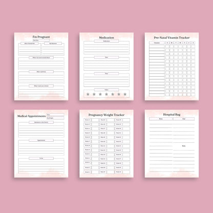 The Pregnancy Journal – Track Your Journey, Baby’s Growth & Special Moments | Printable PDF