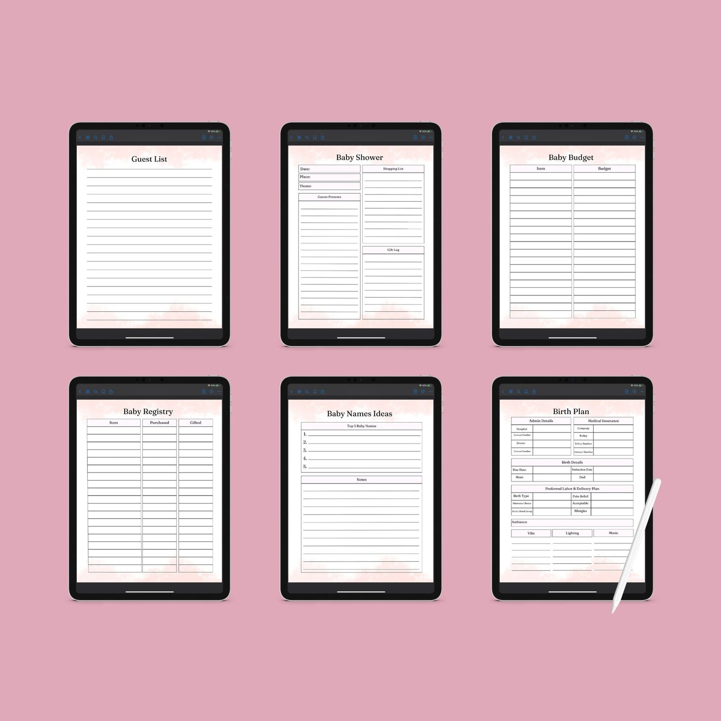 The Pregnancy Journal – Track Your Journey, Baby’s Growth & Special Moments | Printable PDF