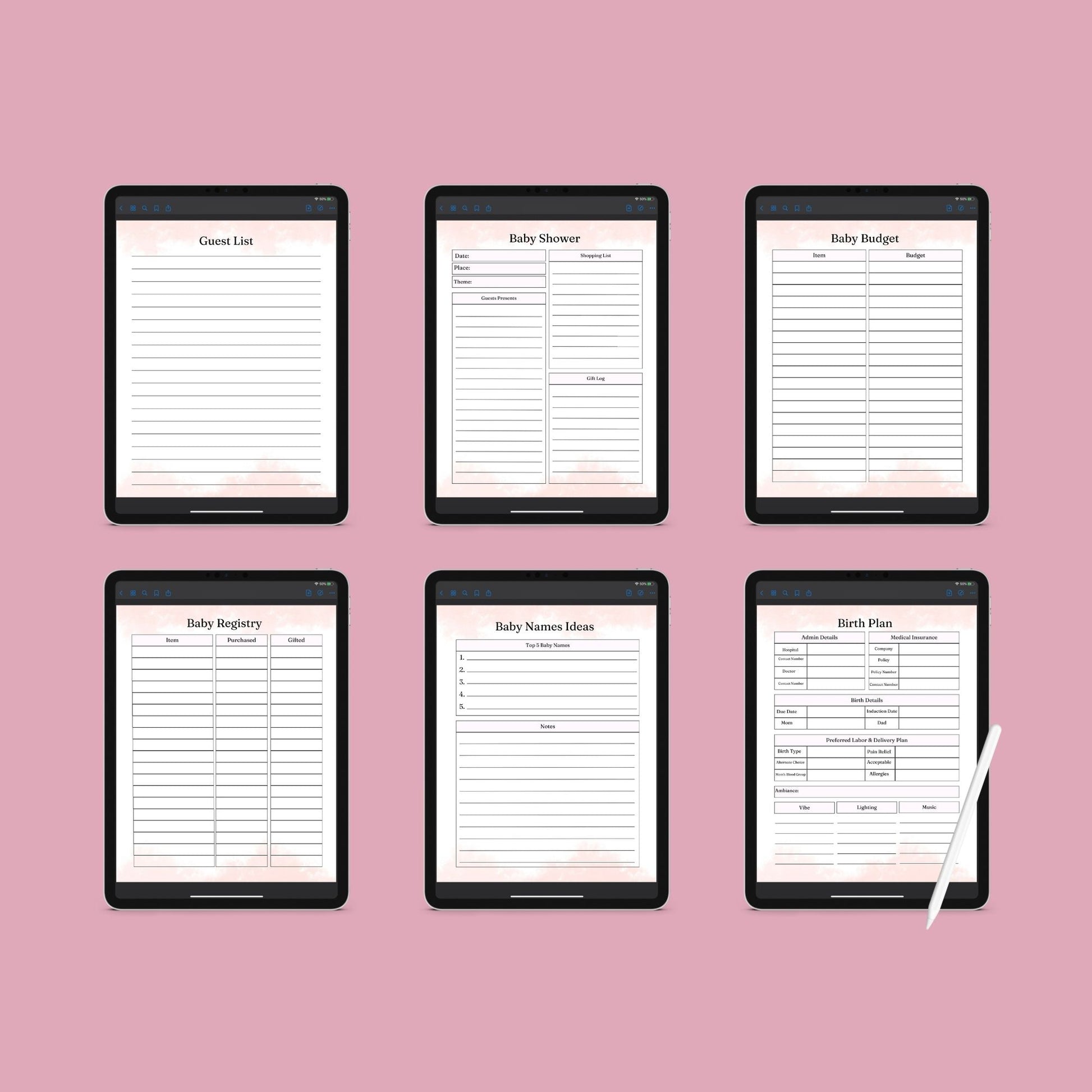 The Pregnancy Journal – Track Your Journey, Baby’s Growth & Special Moments | Printable PDF