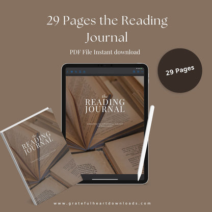The Reading Journal – Track Books, Reviews & Reading Challenges | Printable PDF