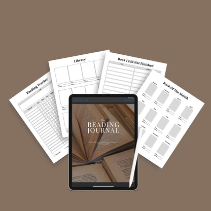 The Reading Journal – Track Books, Reviews & Reading Challenges | Printable PDF