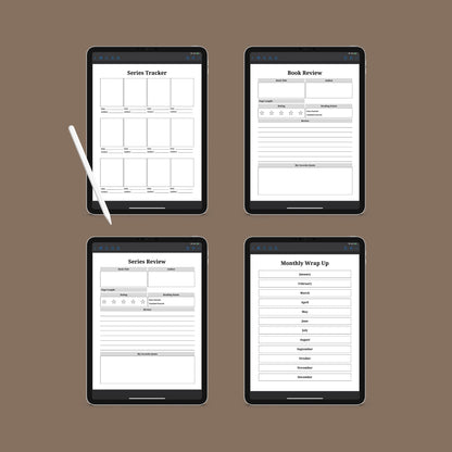 The Reading Journal – Track Books, Reviews & Reading Challenges | Printable PDF