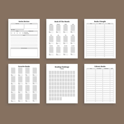 The Reading Journal – Track Books, Reviews & Reading Challenges | Printable PDF