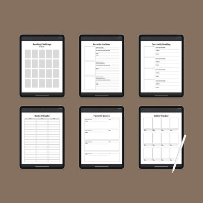 The Reading Journal – Track Books, Reviews & Reading Challenges | Printable PDF