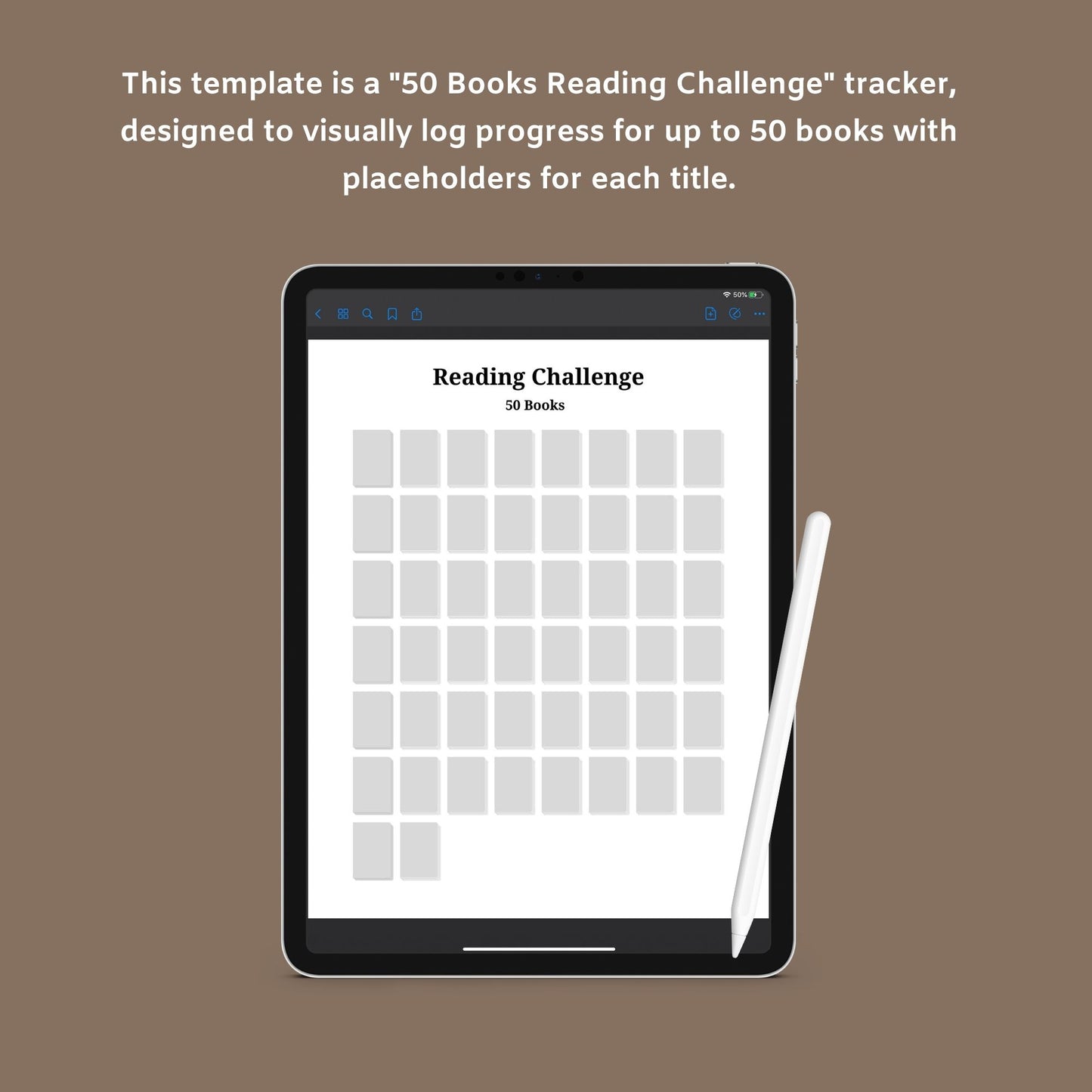 The Reading Journal – Track Books, Reviews & Reading Challenges | Printable PDF