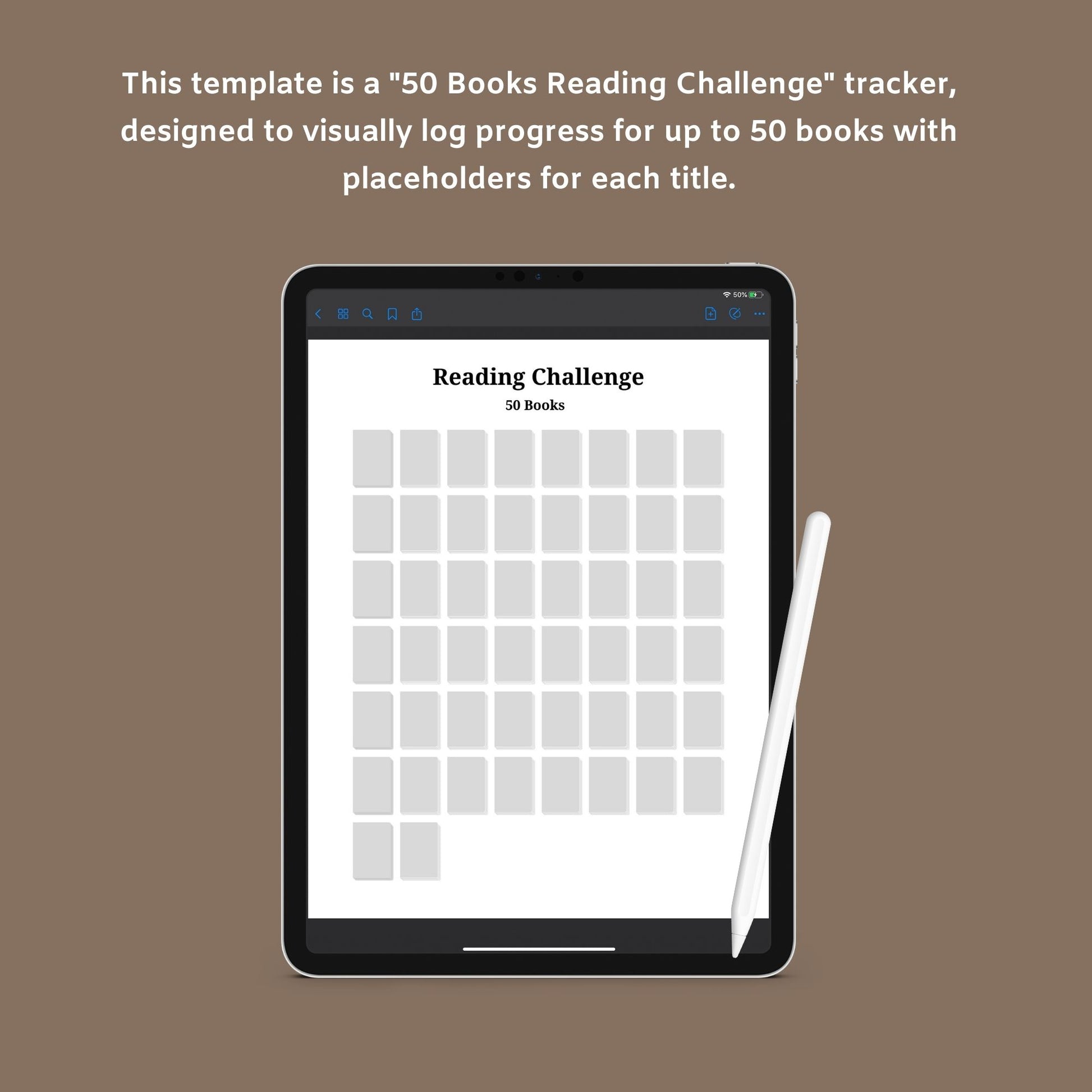 The Reading Journal – Track Books, Reviews & Reading Challenges | Printable PDF