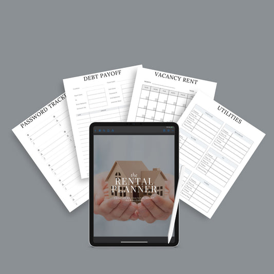 The Rental Property Planner – Track Income, Expenses & Tenants for Landlords & Property Managers | Printable PDF