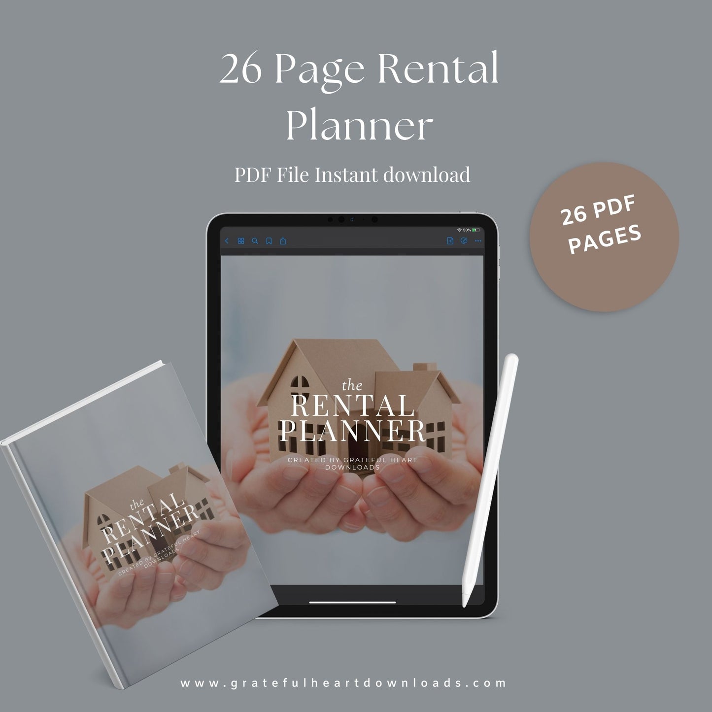 The Rental Property Planner – Track Income, Expenses & Tenants for Landlords & Property Managers | Printable PDF