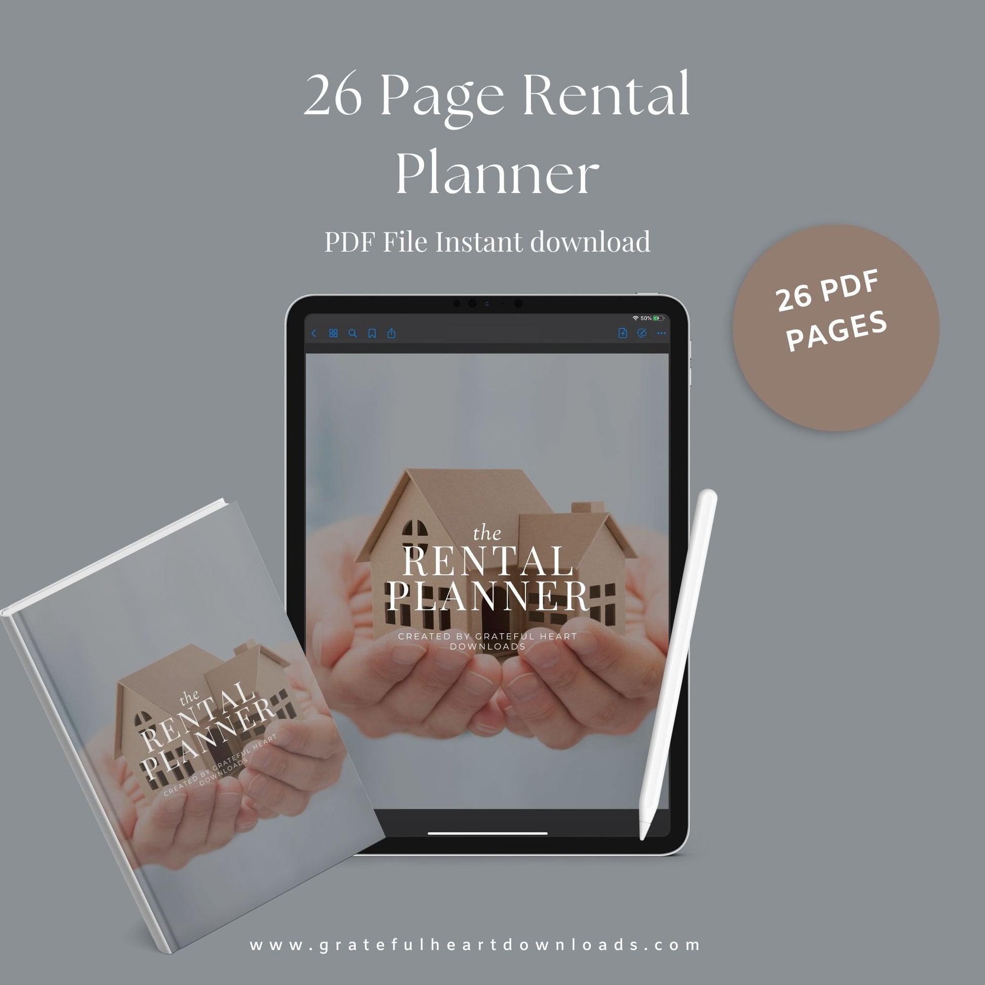 The Rental Property Planner – Track Income, Expenses & Tenants for Landlords & Property Managers | Printable PDF