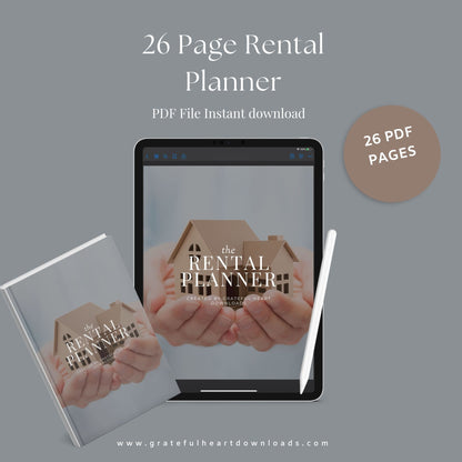 The Rental Property Planner – Track Income, Expenses & Tenants for Landlords & Property Managers | Printable PDF