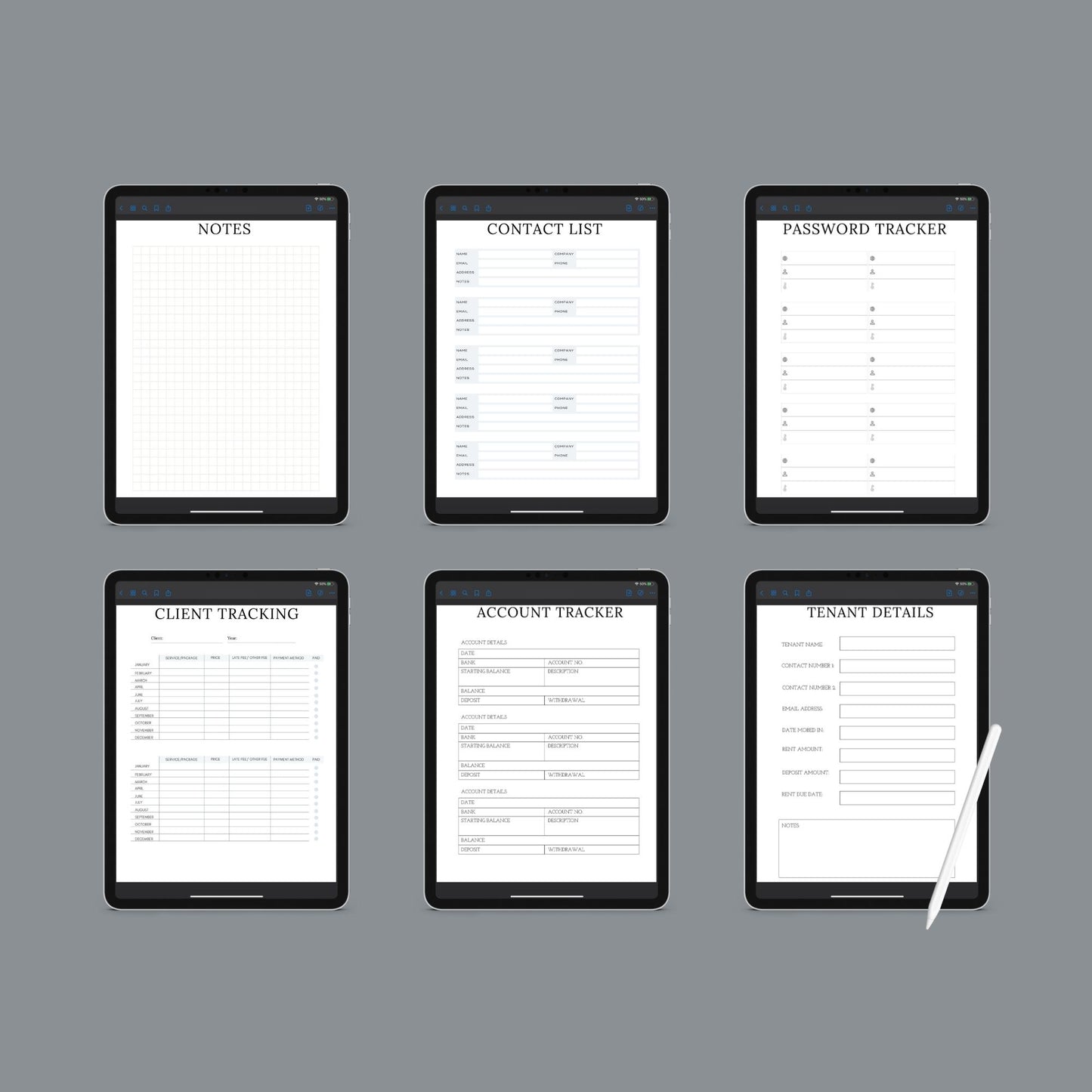 The Rental Property Planner – Track Income, Expenses & Tenants for Landlords & Property Managers | Printable PDF