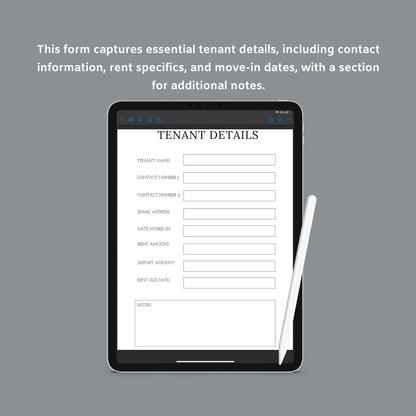 The Rental Property Planner – Track Income, Expenses & Tenants for Landlords & Property Managers | Printable PDF