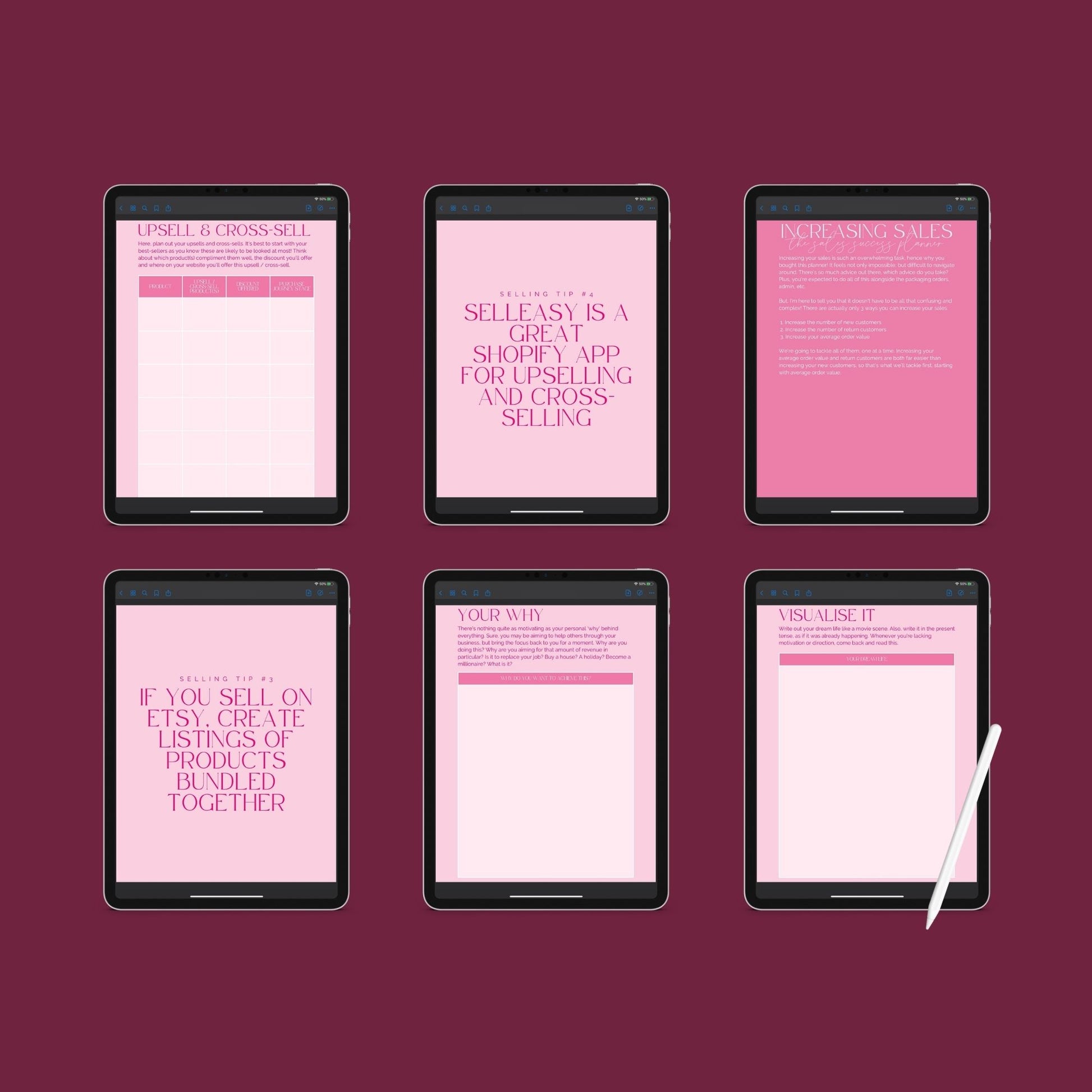 The Sales Success Planner – Track Goals, Revenue & Strategies for Business Growth | Printable PDF